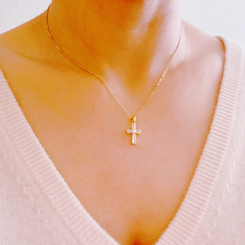 My Dear Crystal Cross Necklace (Copy)