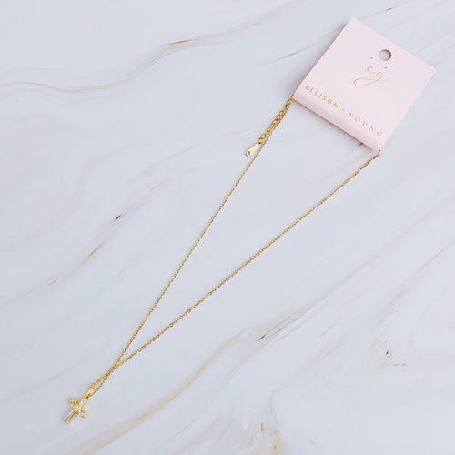 My Dear Crystal Cross Necklace (Copy)