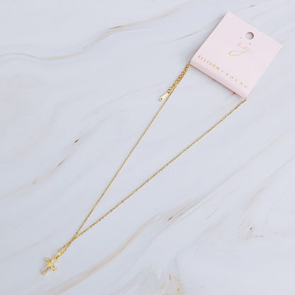 My Dear Crystal Cross Necklace (Copy)