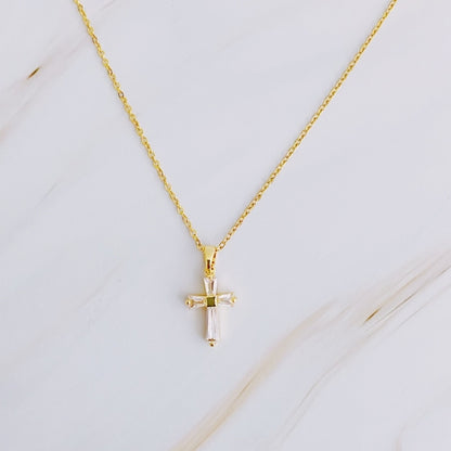 My Dear Crystal Cross Necklace (Copy)