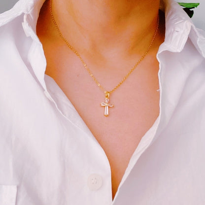 My Dear Crystal Cross Necklace (Copy)