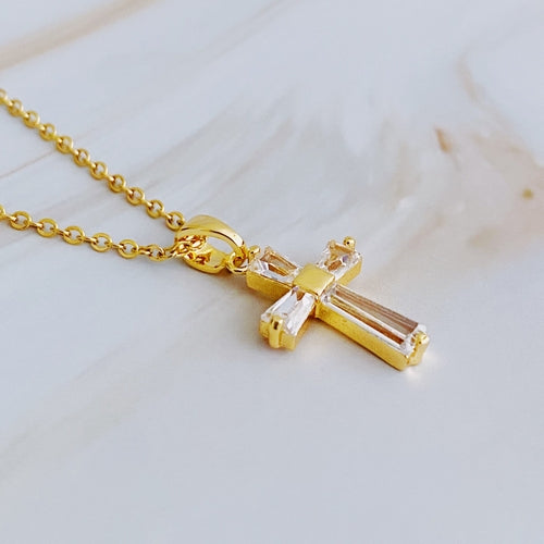 My Dear Crystal Cross Necklace (Copy)