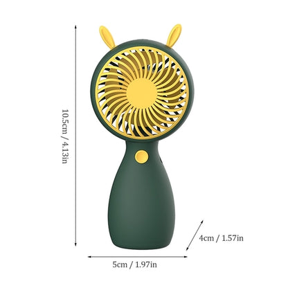 Portable Mini Fan USB Charging Handheld Cartoon Fan For Outdoor