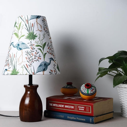 Wooden Bedside Table Lamp 15" Wood - Pack of 1